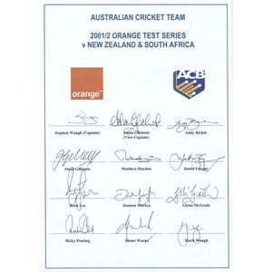 2001-02 Australian team for the test series V New Zealand &&hellip;