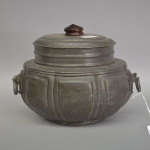 22cm Pewter Tea Caddy - Pewter - Metalware