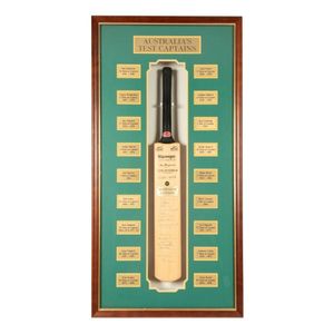 A beautifully framed display featuring a full-size Slazenger&hellip;