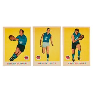 1964 Scanlens football cards: Wes Lofts (#9), Sergio Silvagni&hellip;