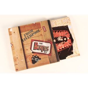 'The Beatles Box' comprising eight Beatles records, within dust…