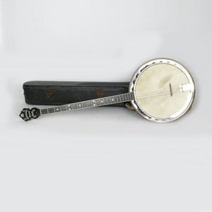 A c.1920-30s Slingerlands Nite Hawk four-string banjo, with…