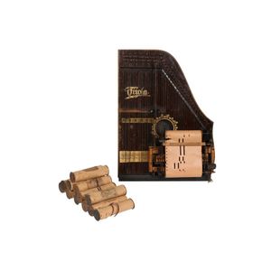 Zither, automated wind up, by Triola, includes 13 rolls, length…