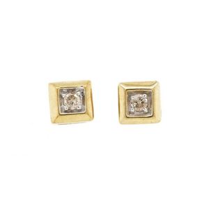 thumbnail image 2 of 9ct Gold Pink Topaz Heart Stud Earrings – 5mm – Solid 9K Yellow Gold – Old English Jewellers 2 of 5