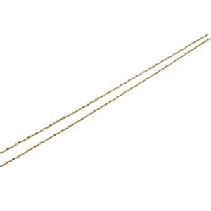 14ct yellow gold twist chain necklace a/f marked 14kt Italy.&hellip;