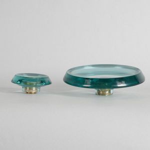 A pair of Tom Dixon 'Glass Knobs', a glass knob useful as a…
