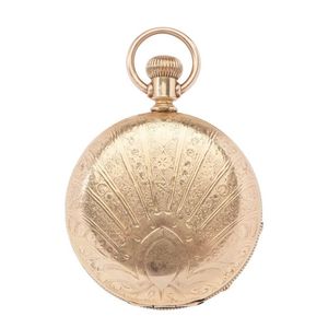 Antique 18ct Gold Elgin Pocketwatch with Engraved Case - Watches ...