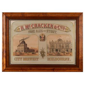 R. McCracken & Co's, fine Ales & Stout. City Brewery Melbourne',…