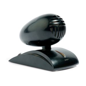 Gio Ponti Microphone for Ducati, black Bakelite. Italy, c 1930s,…