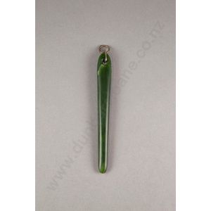 Large and impressive 19th century pounamu kuru pendant,…
