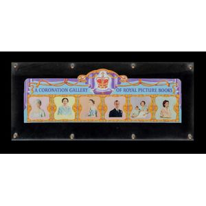 Queen Elizabeth II Coronation souvenir display. Six Royal…