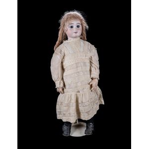 SOLD Antique SFBJ 301 French Bisque Doll, 22 IN, Antique French Doll PARIS