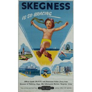 Original British Railways travel poster 'Skegness is so…