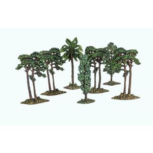 Elastolin trees. Includes 7 various trees and one palm. One has…