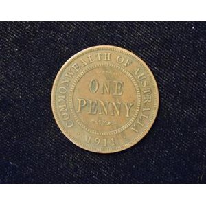 59 Australian one Penny coins 1911 - 1919; 1911, 1912 x 7, 1913…