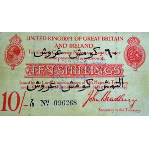 1915 Gallipoli campaign 10 Shillings Overprinted Banknote…