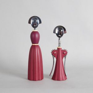 An Alessandro Mendini Anna G bottle opener and pepper mill for…