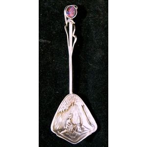 An Zygmunt Libucha Australian sterling silver spoon with opal…