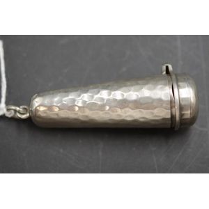 Edward VII sterling silver cigar holder case Chester 1902,…