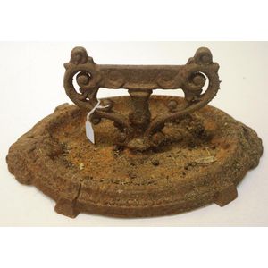 French 19th Century Cast Iron Boot Scraper - Fireside Antiques