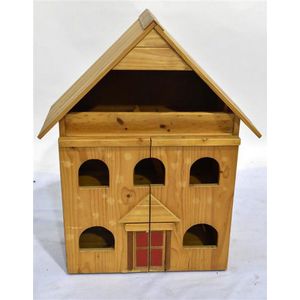 An Australian pine doll's house with doll Family & furniture…
