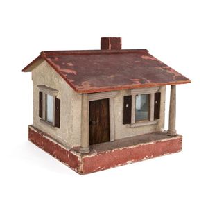 Vintage Folk Art Cottage Style Doll House