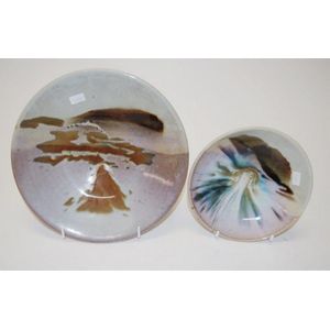 Two Greg Daly Australian pottery bowls each signed to base,&hellip;
