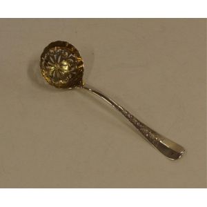 Antique Victorian sterling silver sifting spoon newest hallmarked London 1857