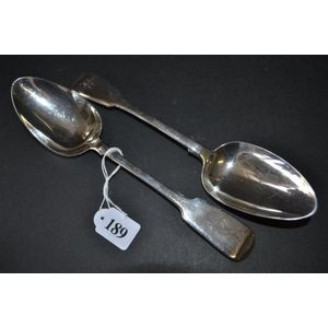 JOSEPH /& ALBERT SAVORY ANTIQUE ENGLISH STERLING SILVER DESSERT//OVAL SOUP SPOON