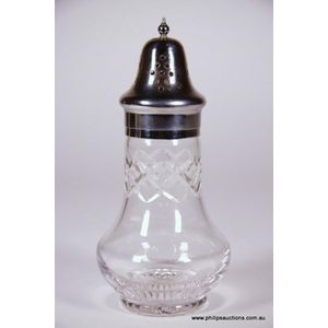 A stuart crystal sugar caster, of pillar form with a compressed…