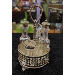 Vintage silver plated cruet set