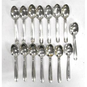 Danish Sterling Silver Grape & Fluted Spoons (547g) - Flatware/Cutlery ...