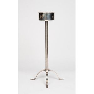 A silver plated Champagne cooler stand, French, circa 1940. 69…