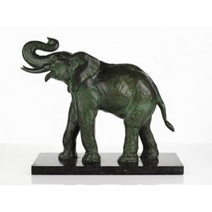 Attributed to Georges-Raoul Garreau, bronze elephant, French c.…