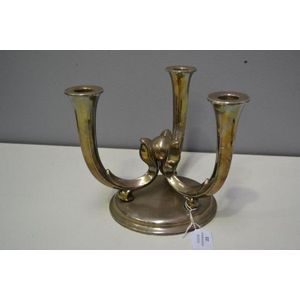 WMF silver plate three light centrepiece candlelabra, marked…