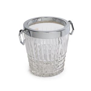 A fine quality twin handled cut glass and silver plated…