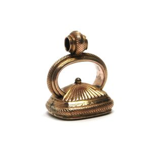 An antique rolled gold fob seal Pendant/Charm, monogrammed J.R.,&hellip;