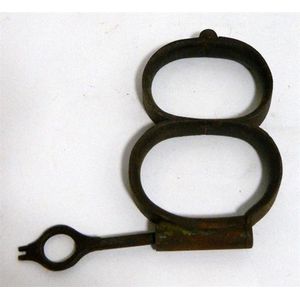 Convict handcuffs and manacles, Australian Colonial, Port Arthur ...