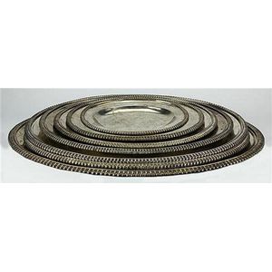 Silver plated Elkington & Co graduated set of six trays with…