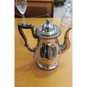 Old Sheffield plate coffee pot with makers mark C1790