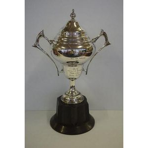Silver plated 'Lismore Cup' horse racing trophy 'The Lismore…