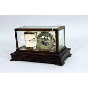 An antique Short & Mason seven day Barograph in an oak case and…