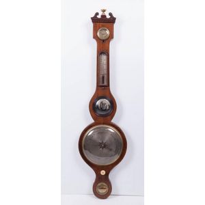 A George IV mahogany barometer, English, first half 19th…