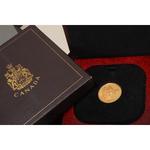 Gold coin Canadian 1976 Montreal Olympics, 100 Dollars, proof,…