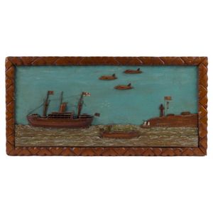 The SS Gothic diorama wall plaque, circa 1954., the Gothic was…