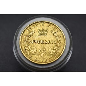 Australian Sydney 1868 solid gold full sovereign with reverse…