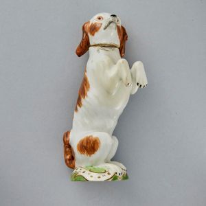 A Meissen porcelain perfume bottle and stopper, in the form of…