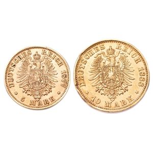 Collectable German coins price guide and values