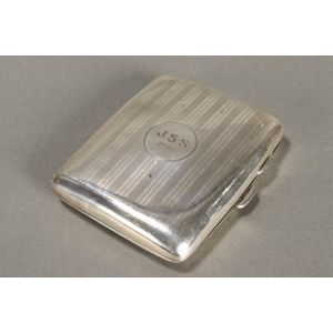 1915 Birmingham Hallmarked Sterling Silver Cigarette Case - Smoking ...