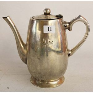 A Qantas silver plated '2 pint Regal' teapot, inscribed…